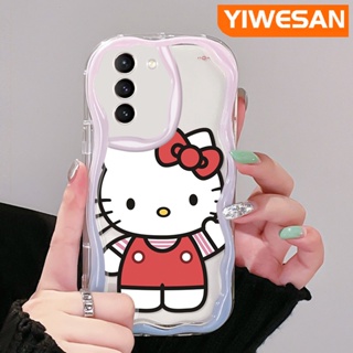 เคสโทรศัพท์มือถือแบบนิ่ม ใส กันกระแทก ลายการ์ตูนเฮลโลคิตตีน่ารัก สีสันสดใส สําหรับ Samsung galaxy S21 FE S21 Plus S21 Ultra S20 FE