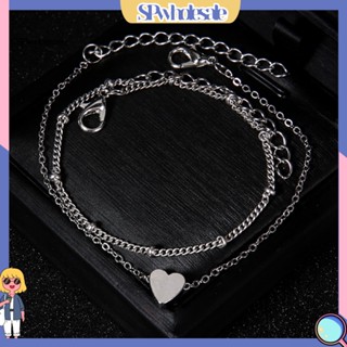 ขายส่ง|  สร้อยข้อมือโซ่ ปรับได้ 2 สี 2 ชิ้น