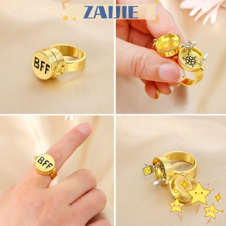 Zaijie24 แหวนสพันจ์บ็อบ ลายการ์ตูน ปรับได้