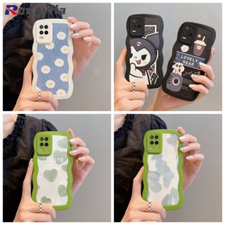 เคสโทรศัพท์มือถือ TPU นิ่ม ลายการ์ตูนชินจัง คลื่น ดอกเดซี่น่ารัก สําหรับ Realme 8 5G 8S V23 5G Q5i Q3 Q3i GT Neo 5G GT Neo 2T