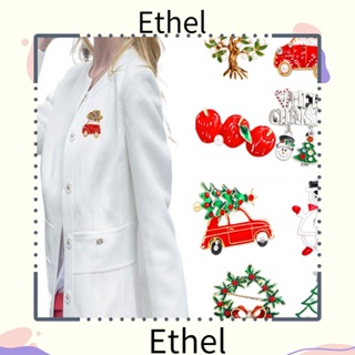 Ethel1 เข็มกลัด ลายคริสต์มาส สโนว์แมน ปี Kerstman แฟชั่น สร้างสรรค์