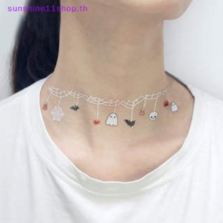 Sunshop สติกเกอร์รอยสักชั่วคราว ลายแมงมุม ฮาโลวีน กันน้ํา สําหรับเด็ก