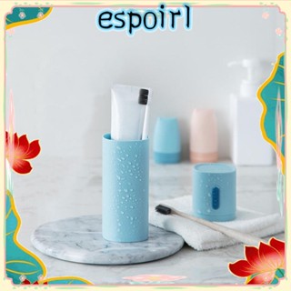 Espo ที่จัดระเบียบยาสีฟัน แปรงสีฟัน สีฟ้า สําหรับเดินทาง ตั้งแคมป์ เดินทาง บ้าน