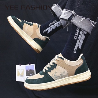 YEE Fashion  รองเท้าผ้าใบผู้ชาย ลำลองผู้ชาย ผ้าใบแฟชั่น สไตล์เกาหลี กีฬากลางแจ้ง ทำงานรองเท้าลำลอง 33z080410 fashion สวย สไตล์เกาหลี รุ่นใหม่ D95D01G 37Z230910