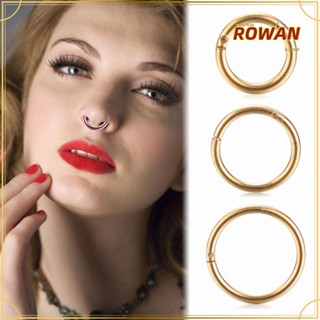 Rowans ห่วงเหล็กไทเทเนียม เครื่องประดับแฟชั่น 1 ชิ้น