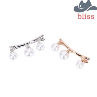 Bliss เข็มกลัดมุกจําลอง กันลื่น เครื่องประดับแฟชั่นเกาหลี สําหรับผู้หญิง