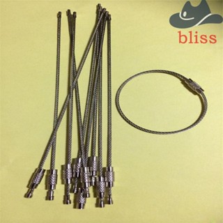 Bliss พวงกุญแจสเตนเลส สําหรับตั้งแคมป์ เดินป่า 10 ชิ้น