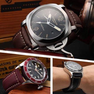 
[พร้อมส่ง] สายนาฬิกาข้อมือหนังวัว แนวเรโทร 22 24 มม. สําหรับ Panerai 753 Tito Western Iron City