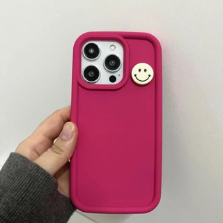 เคสโทรศัพท์มือถือ TPU นิ่ม กันฝุ่น ลายหน้ายิ้ม สามมิติ สําหรับ iPhone 14 13 12 11 Pro MAX XS MAX X XR