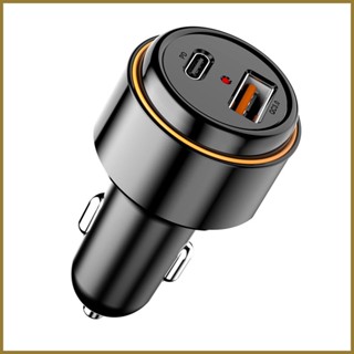 ที่ชาร์จในรถยนต์ PD 20W QC3.0 แฟลชชาร์จโทรศัพท์มือถือ ชาร์จเร็ว พอร์ตคู่ USB จอแสดงผลดิจิตอล tamth