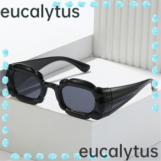 Eucalytus1 แว่นตากันแดด Y2K ป้องกัน UV400 สีแคนดี้ สไตล์พังก์ เรโทร สําหรับผู้หญิง และผู้ชาย