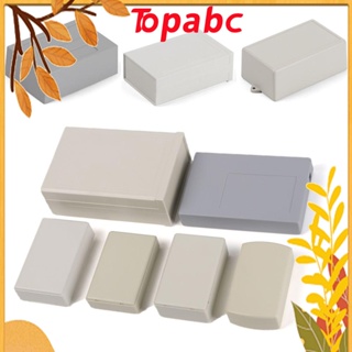 Top กล่องพลาสติก ABS กันน้ํา สีขาว สีเทา คุณภาพสูง 10 ขนาด DIY