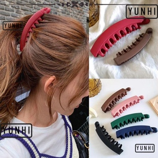 Yunhi กิ๊บติดผมหางม้า สีพื้น เครื่องประดับผม