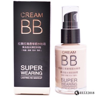 Liquid Foundation Clear And Repairing Water Powder Cream Moisturizing Concealer BB Invisible Pores Skin Tone Natural Base Makeup 【elle20181_th】