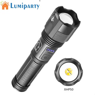 Lumiparty XHP50 ไฟฉาย LED 5 โหมด ชาร์จ Usb ซูมได้