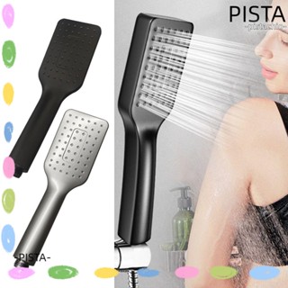 Pista หัวฝักบัวอาบน้ํา แบบหมุนได้ เนื้อแมตต์ กันฝน สีดํา