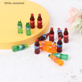 [little.coconut] เครื่องดื่มโค้ก โซดา ขนาดเล็ก อุปกรณ์เสริม สําหรับตกแต่งบ้านตุ๊กตา 4 ชิ้น