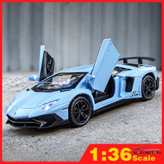 Klt โมเดลรถยนต์จําลอง 1:36 Lamborghini LP750-4 Supercar ของเล่นสําหรับเด็กผู้ชาย