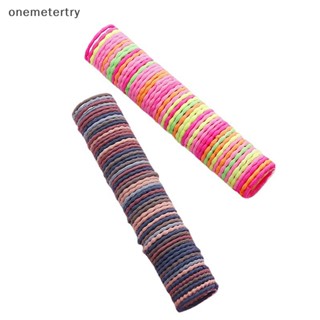 Onem ยางรัดผม ยืดหยุ่นสูง ขนาดเล็ก สีแคนดี้ เครื่องประดับผม สําหรับเด็กผู้หญิง 50 ชิ้น