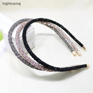 [highbuying] ที่คาดผมแฟชั่น แบบนิ่ม ประดับพลอยเทียม สําหรับผู้หญิง 1 ชิ้น