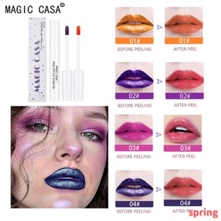 Magic CASA ลิควิดลิปสติก เนื้อแมตต์ สีย้อม ลิปกันน้ํา ลิปคราบ แต่งหน้า ลอกออก ลิปกลอส เครื่องสําอาง