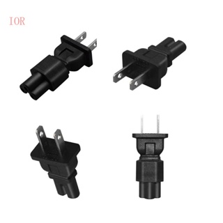 ปลั๊กแปลงไฟ IOR US 2 Prong 2Pin Male to IEC320 C5 C7 Female สําหรับแล็ปท็อป