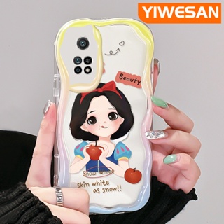 เคสโทรศัพท์มือถือ ซิลิโคนนิ่ม ใส กันกระแทก ลายการ์ตูนสโนว์ไวท์ หลากสี สําหรับ Xiaomi 10T Pro Poco F3 Poco F4 Redmi K50 K40 Pro K40s