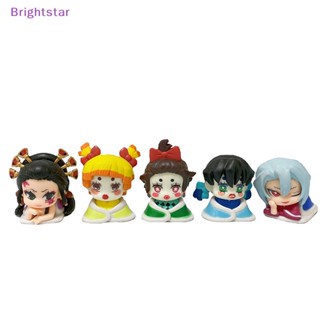 Brightstar ตุ๊กตาฟิกเกอร์ Demon Slayer Sleep Poses Kimetsu No Yaiba Flower Street 5 ชิ้น ต่อชุด