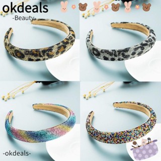 Okdeals ที่คาดผม ลายเสือดาว สไตล์บาร็อค เรโทร สําหรับผู้หญิง