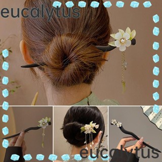 Eucalytus1 กิ๊บติดผมไม้ สไตล์จีนย้อนยุค แบบดั้งเดิม