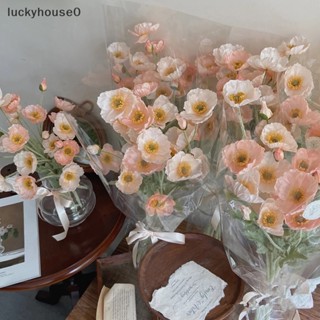 Luckyhouse0^^ ดอกไม้ปลอม ผ้าไหม คุณภาพสูง สําหรับตกแต่งบ้าน งานแต่งงาน ร้านเสริมสวย