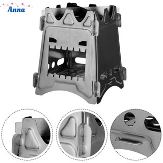 【Anna】Titanium Wood Stove Lightweight Folding Camping Stove Picnic Cooking Burners