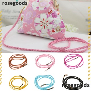 Rosegoods1 สายคล้องกระเป๋า แบบบาง กรอบโลหะ หลากสี 120 ซม.