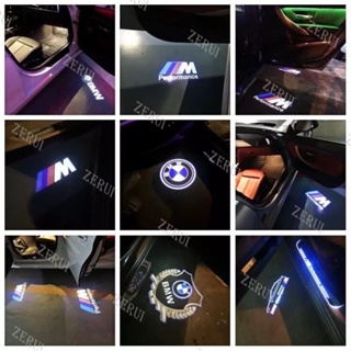 Zr for โคมไฟโปรเจคเตอร์ LED ลายโลโก้ Welcome Light สําหรับ BMW E84 E83 E70 F15 E71 F16 E81 E87 F20 E90 E91 E93 F30 E60 E61 2 ชิ้น