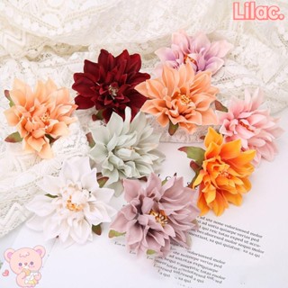 Lilac ดอกเบญจมาศประดิษฐ์ ผ้าไหม 7 ซม. แฮนด์เมด DIY สําหรับงานปาร์ตี้ 10 ชิ้น