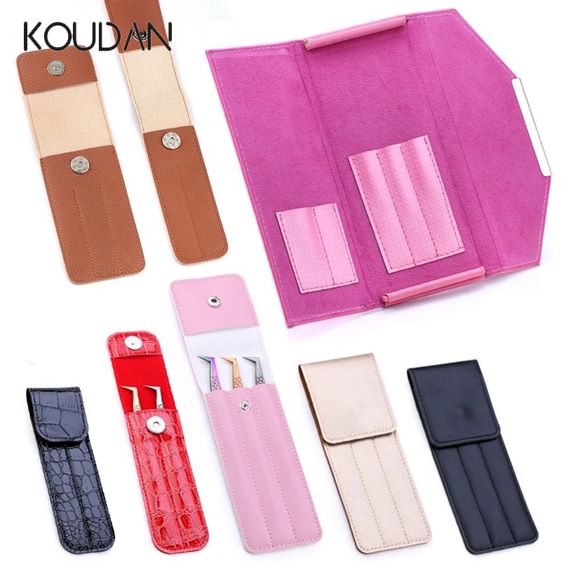 กระเป๋าหนัง แหนบ สําหรับเก็บเครื่องมือทําเล็บ KOUDAN