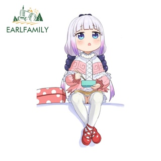 Earlfamily สติกเกอร์ ลาย Miss Kobayashis Dragon Maid ขนาด 13 ซม. x 8.5 ซม. สําหรับติดตกแต่งหน้าต่างรถยนต์