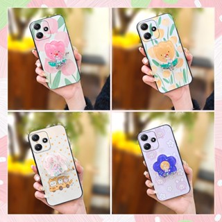 Waterproof TPU Phone Case For Redmi Note12R Cartoon Anti-knock Soft Case Fashion Design Silicone Cute glisten drift sand Durable