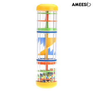 Ameesi เครื่องทําเสียงฝน ท่อเกลียว เครื่องดนตรีเคาะ สําหรับเด็กวัยหัดเดิน ปาร์ตี้เด็ก