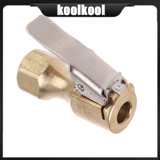 Kool Air Chuck 1 4 Heavy Duty หัวจับลมยาง พร้อมคลิป สําหรับ Inflator Gauge เครื่องอัดอากาศ