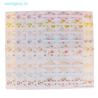 Remitglory สติกเกอร์ฉลากเปล่า ทรงกลม สําหรับติดขวดเปล่า 4 แผ่น