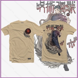 Sq2 เสื้อยืดแขนสั้นลําลอง พิมพ์ลายอนิเมะ Jujutsu Kaisen Suguru Geto พลัสไซซ์ แฟชั่นสําหรับผู้ชาย และผู้หญิง