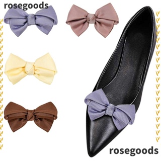 Rosegoods1 ริบบิ้นโบว์ อุปกรณ์เสริม สําหรับตกแต่งรองเท้าเจ้าสาว 2 ชิ้น