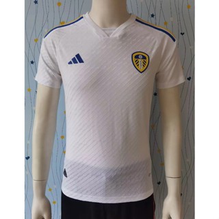 เสื้อกีฬาแขนสั้น ลายทีมชาติฟุตบอล Leeds United 2324 ชุดเหย้า คุณภาพสูง