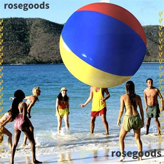 Rosegoods1 ลูกโป่งเป่าลม รูปชายหาด ขนาด 100 150 ซม. ของเล่นสําหรับเด็ก ผู้ใหญ่