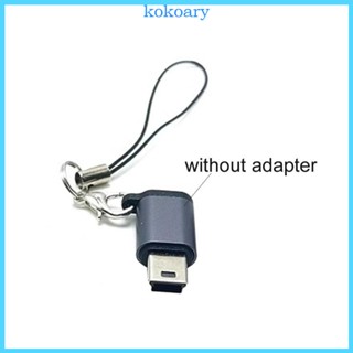 Kok สายคล้องหูฟังไร้สาย ไนล่อน กันหาย สีดํา สําหรับแฟลชไดรฟ์ USB 5 ชิ้น