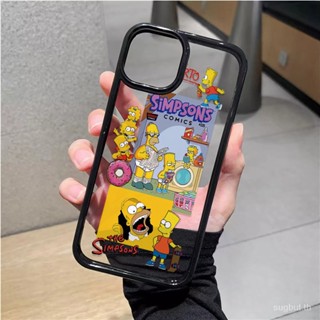 เคสโทรศัพท์มือถือแบบใส ลาย Simpson แฟชั่น สําหรับ iPhone 11 12 13 14 Pro Max 11Promax XR XS Max 14plus 12pro 7 8 Plus