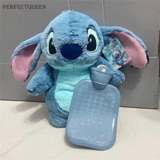 ขวดน้ําร้อน รูปตุ๊กตาอนิเมะ Kawaii Turo Lilo Stitch ขนาด 500 มล. ให้ความอบอุ่น เหมาะกับของขวัญ แฟชั่นฤดูหนาว สําหรับผู้หญิง