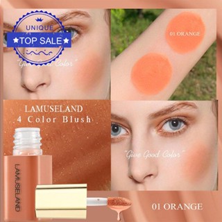 Lamuseland บลัชออนปัดแก้ม เนื้อแมตต์ 4 สี O0D1