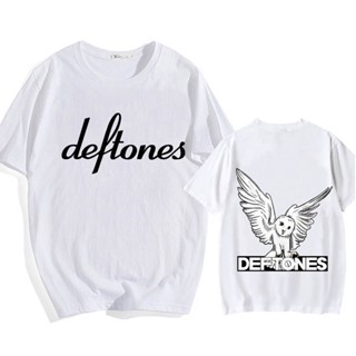 เสื้อยืด พิมพ์ลายกราฟิกการ์ตูนอนิเมะ Deftones Kawaii